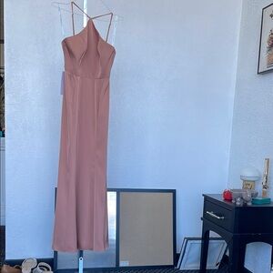 Elegant Pink Evening Gown